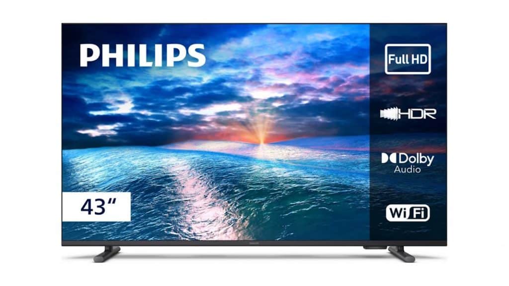 TV nova e com desconto: modelo de 43 polegadas da Philips aparece em oferta imperdível