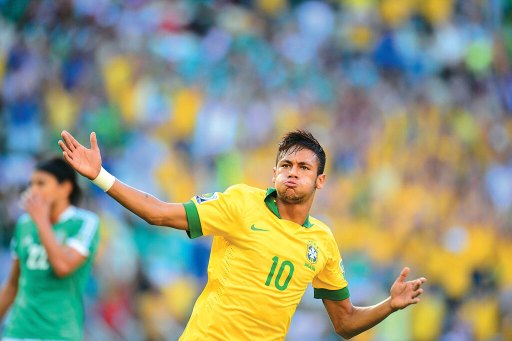 Como Cristiano Ronaldo estava na idade de Neymar?