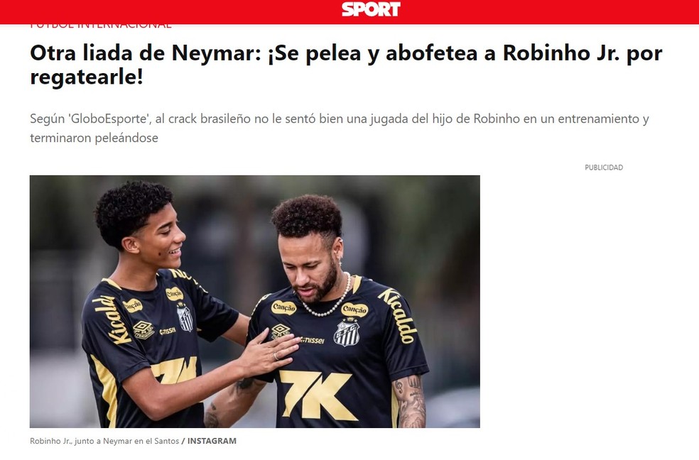 Crise: Robinho Jr. notifica o Santos e acusa Neymar de agressão