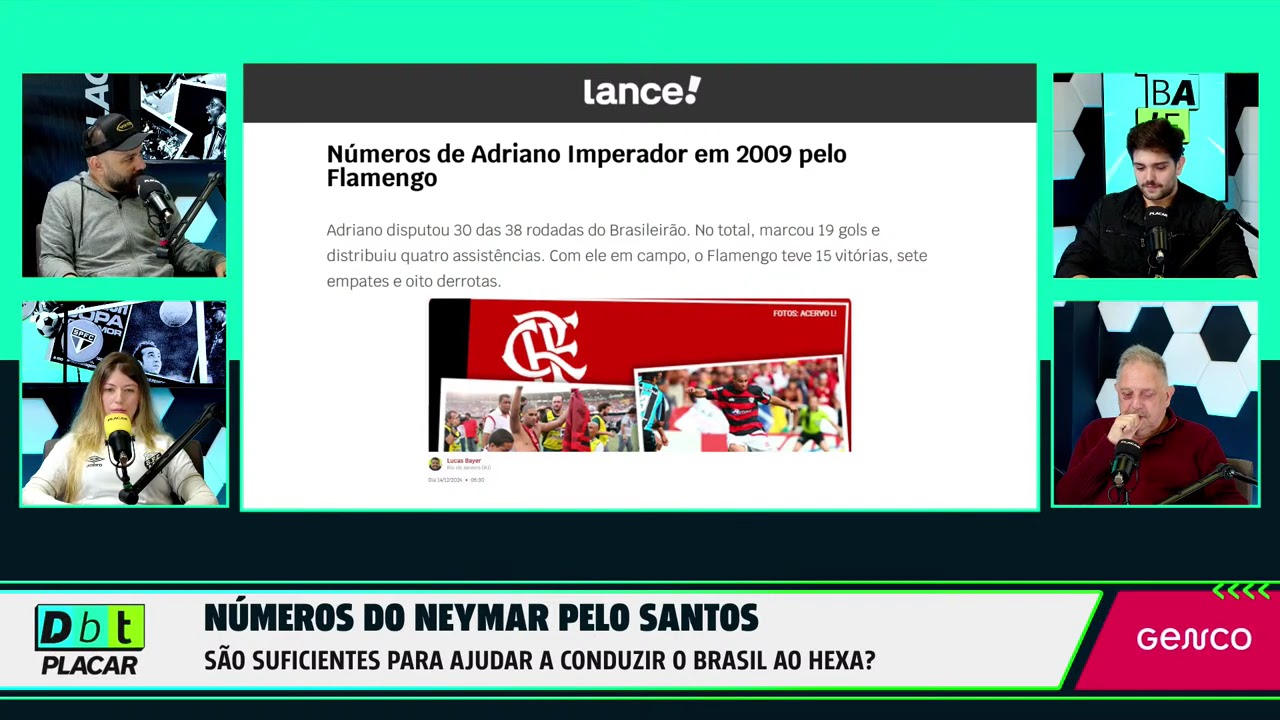 Vídeo: Debate PLACAR comenta os números de Neymar na volta ao Santos